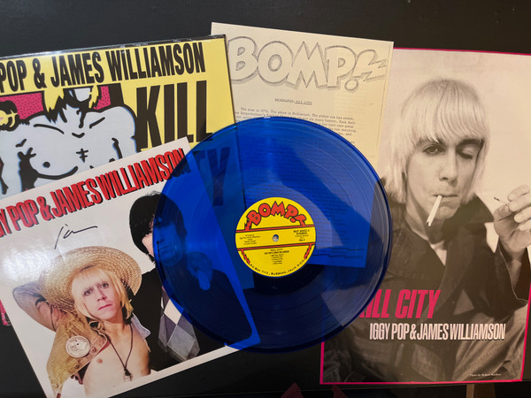 IGGY POP -SET #3 with AUTOGRAPH! KILL CITY on BOMP, BIO & POSTER