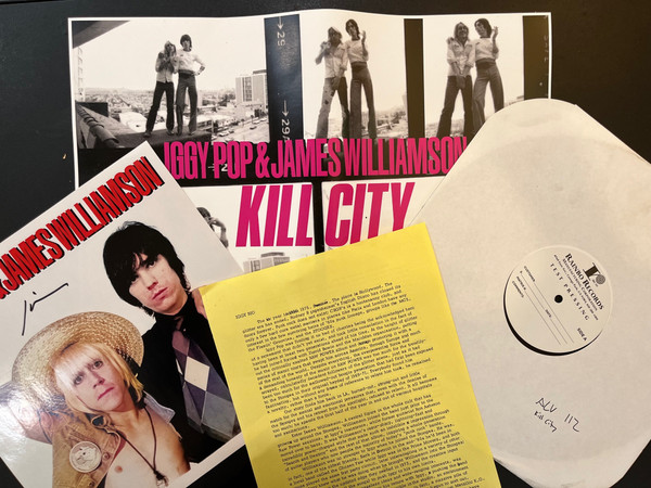 IGGY POP - KILL CITY TEST PRESSING SET - WITH EXTRAS & SPECIAL