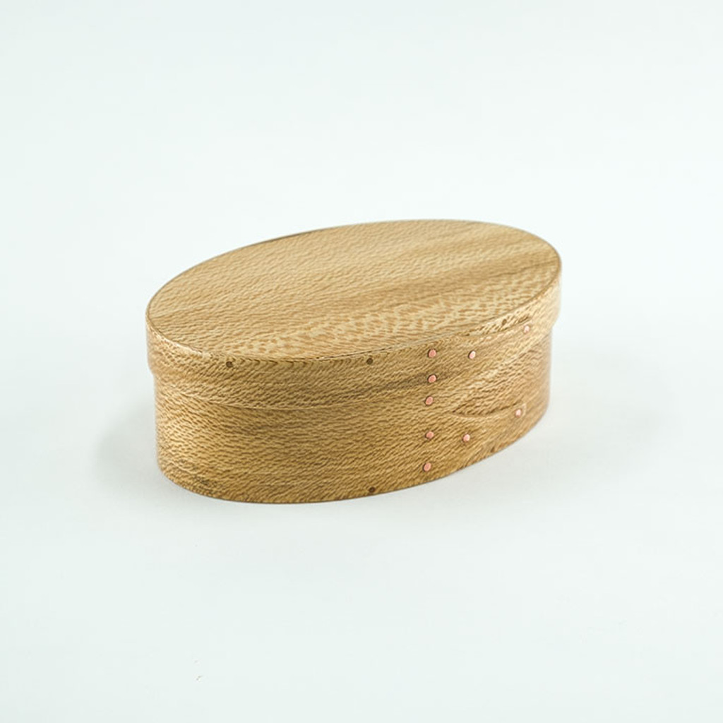 Give a masculine accessory to the man in your life though our #2 shaker American Sycamore lidded box.