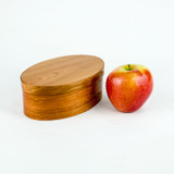 The #3 shaker oval box organizes kitchen dry goods.