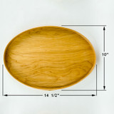 Wooden #8 oval serving trays make perfect gifts for weddings, anniversaries or birthdays because they are unique.