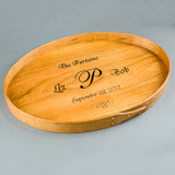 Elegant and artful, #8 wedding trays are made from fine local hardwoods.