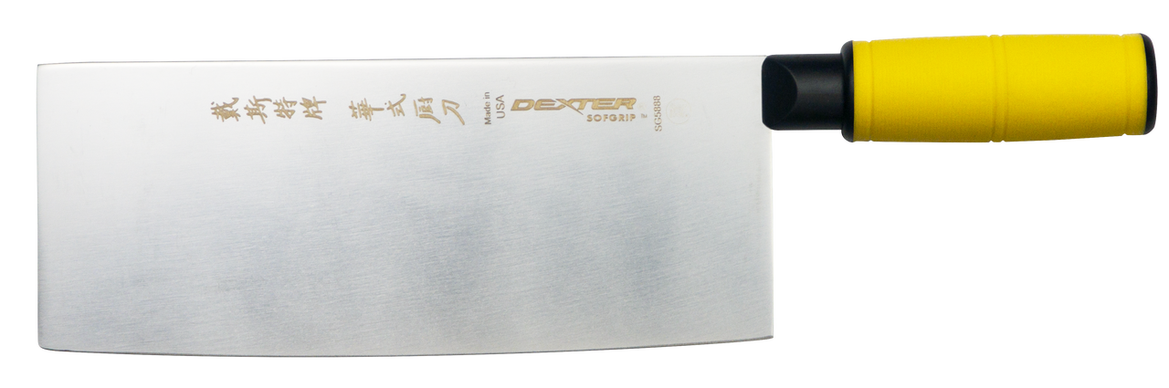 SOFGRIP® 8” x 3 ¼” Chinese Chef Knife SG5888B PCP| Dexter Russell