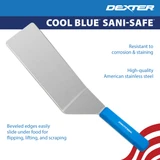 19733H, S289-8H, 8 x 4" Turner, Cool Blue, stainless steel blade with beveled edges