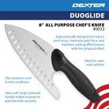 40033, large, textured handle for reducing pressure on joints. Ideal knife for people with arthritis