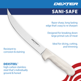 SANI-SAFE® Narrow Breaking Knife, Dexsteel blade