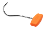 ¼" dia., 4" hook, flat handle