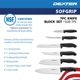 SOFGRIP® 7-Piece Knife Block Set NSF + Knives Included