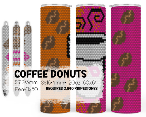 Coffee Donuts Template Set