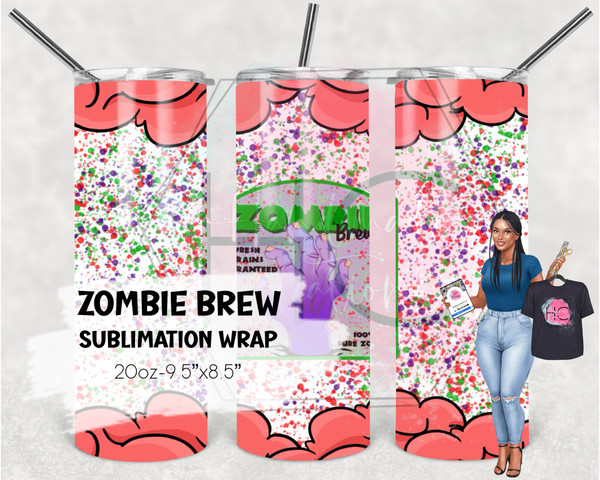 Zombie Brew Tumbler Wrap