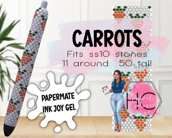 Carrots Papermate Pen Template