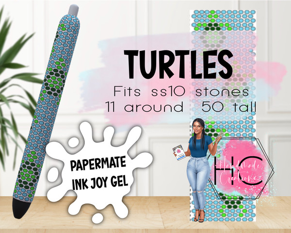 Turtles Papermate Pen Template