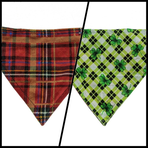 Plaid / Shamrocks Bandana (Small)