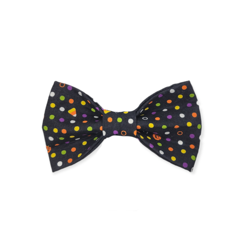 Mini Pumpkin Dots Bowtie - 5"