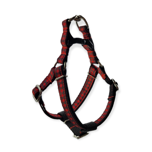 Red Buffalo Plaid Step-In Harness (X-Small)