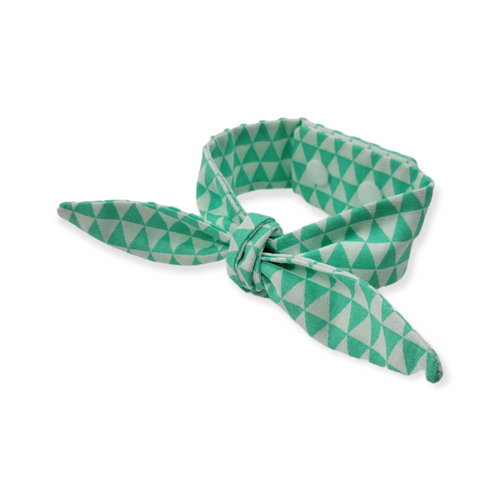 Mint Triangles Neckerchief Scarf (X-Small)