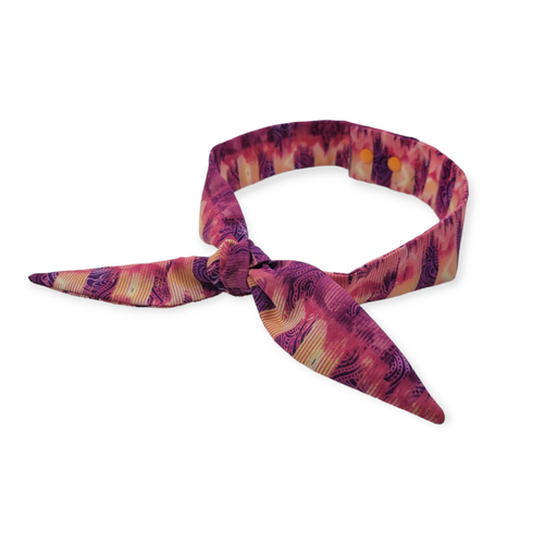 Pink & Purple Abstract Neckerchief Scarf (Large)