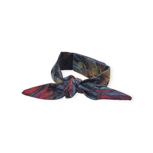 Paintbrush Abstract Neckerchief Scarf  (X-Small)