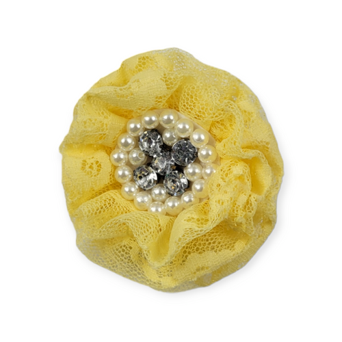 Yellow Pearls Collar Flower