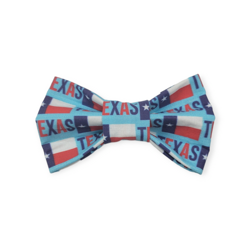 Texas Pride Blue Bowtie - 4"