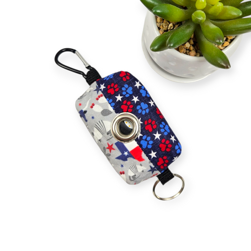 Dog Waste Bag Dispenser - Symbols of Texas/Patriotic Paws