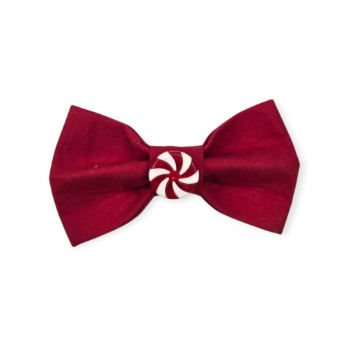 Peppermint Candy On Red Bowtie - 5"