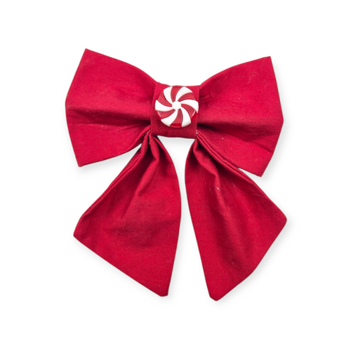 Peppermint Candy Sailor Bow - 5"