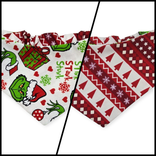 Stank/Nordic Trees Reversible Slip-on Scrunchie Bandana (X-Small/Small)