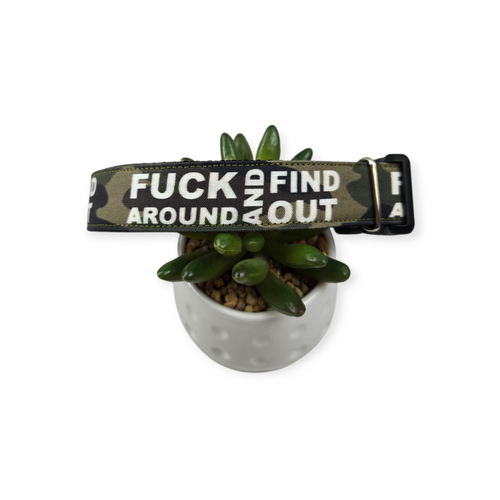FAFO Camo Dog Collar (Large)