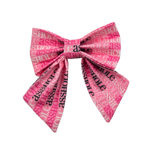 A$$hole on Pink Sailor Bow - 5"