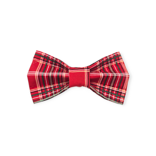 Red Tartan Plaid Bowtie - 5"