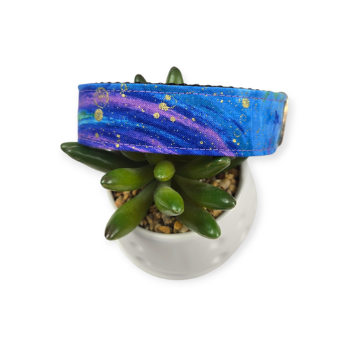 Starry Night Galaxy dog collar (Medium)