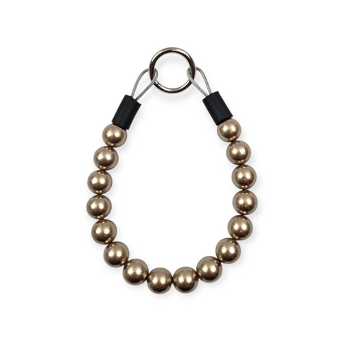 Copper Pearls Beaded Collar - 9.5"