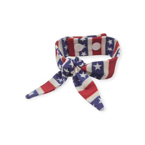 Patriotic Stars & Stripes Neckerchief Scarf (X-Small)
