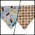 Oktoberfest/Pumpkin Plaid Reversible Bandana  (Small)