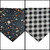 Retro Halloween/White Buffalo Plaid Bandana (Large/X-Large)