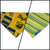 Baylor/Green & Yellow Stripe Bandana #2 (Small)