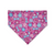 Pink Craft Beer/Love Paws Reversible Bandana (Medium)