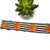 Pumpkins on Stripes Dog Collar (X-Large)