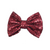 Wine Sequin Bowtie - 5"