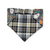 Lick or Treat/Plaid Slip-on Scrunchie Bandana (Large)