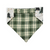 Christmas Tree Farm/Green Plaid Slip-on Reversible Bandana (Large)