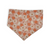 Daisy Pumpkins/ Orange Plaid Slip-on Scrunchie Bandana (Medium)