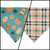 Fall Favorites/ Peach Plaid Slip-on Scrunchie Bandana (Large)