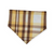 Oktoberfest/ Mustard Plaid Slip-on Scrunchie Bandana (Small)