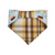 Oktoberfest/ Mustard Plaid Slip-on Scrunchie Bandana (Small)