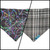 Spiderwebs/ Gray Plaid Slip-on Scrunchie Bandana (Medium)