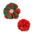 Christmas & Red Collar Flower Set