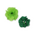 Dark Green and Lime Collar Flower Set