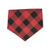 Christmas Snack Cakes/Buffalo Plaid Slip-on Scrunchie Bandana (X-Small)